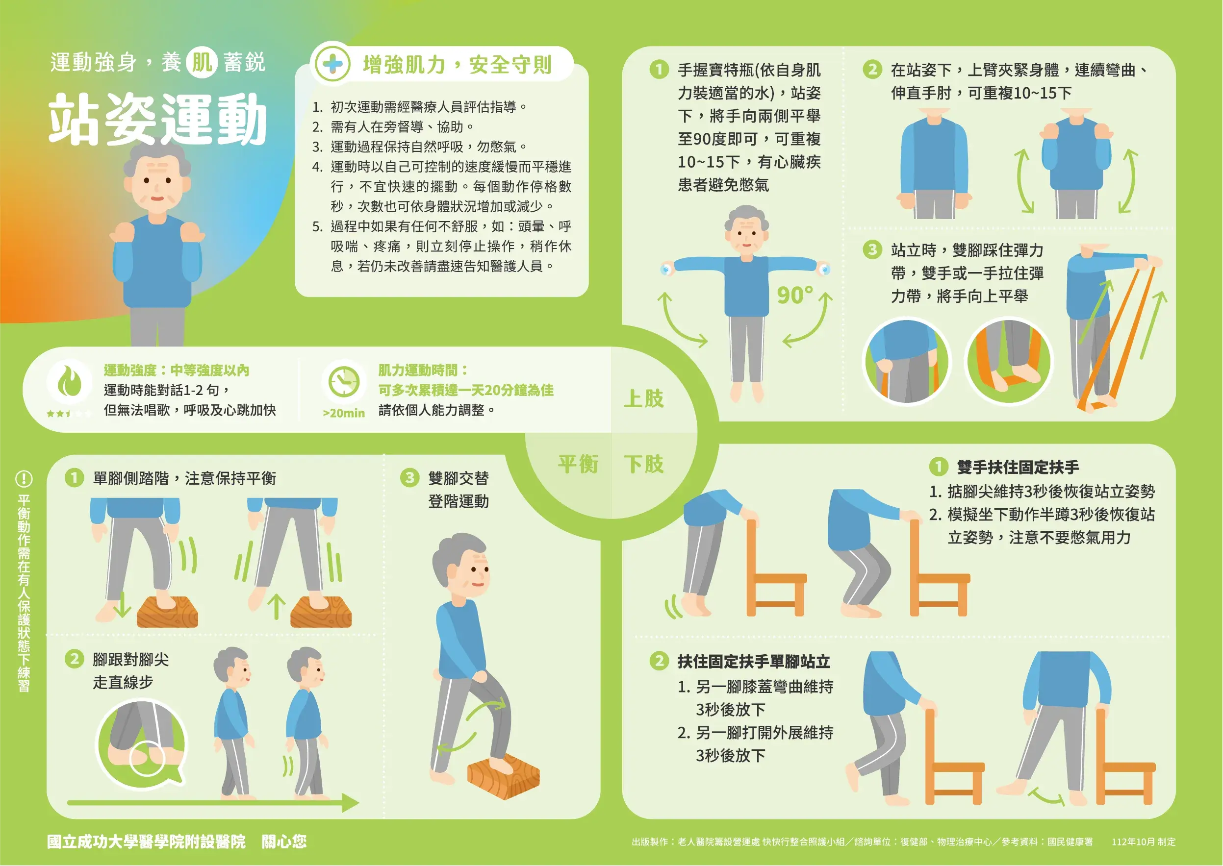 成大醫院_肌少症運動海報_站姿